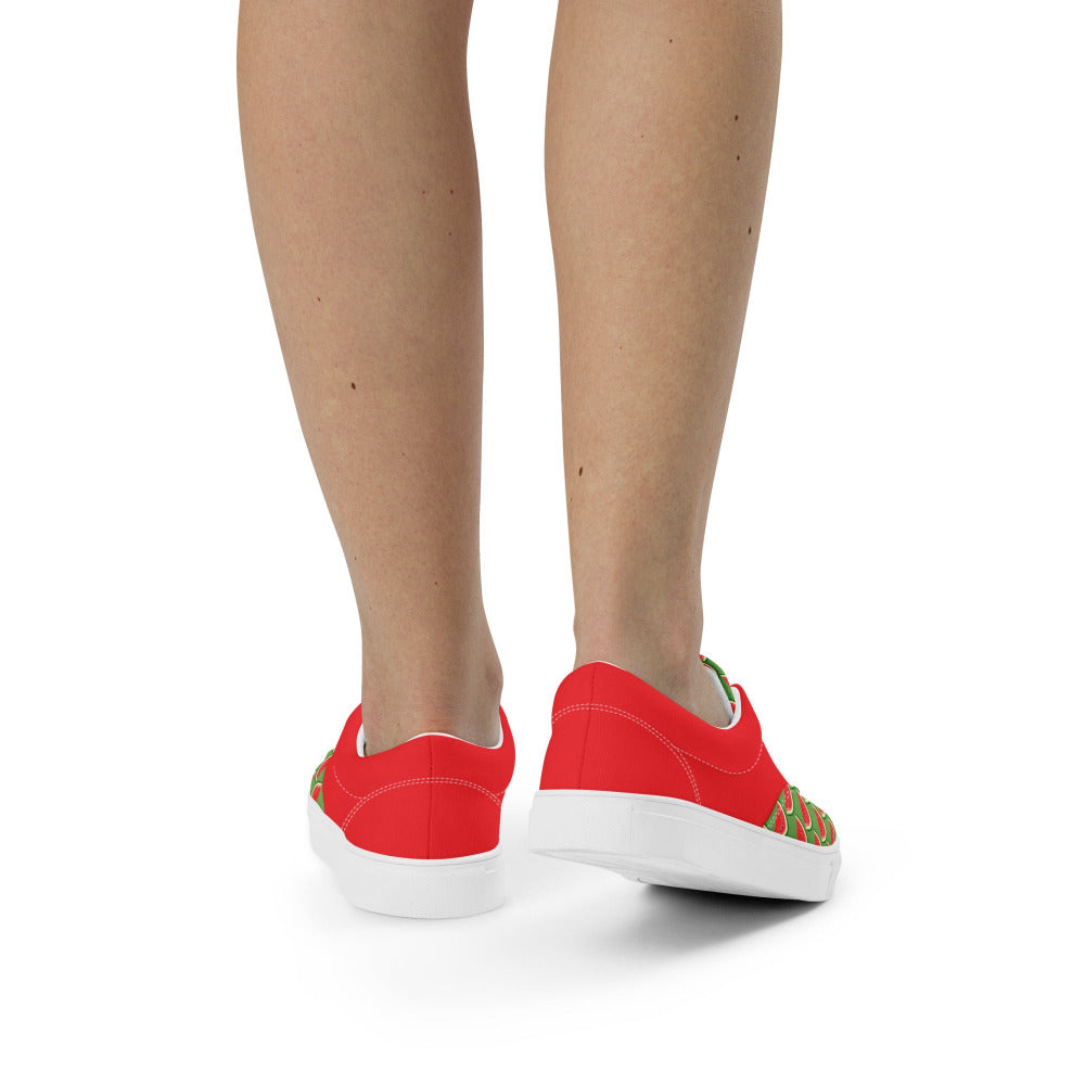 Watermelon Womens Canvas Sneakers - https://ascensionemporium.net