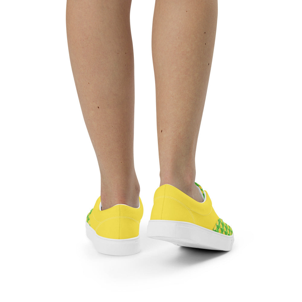 Lemon Lime Womens Canvas Sneakers - https://ascensionemporium.net