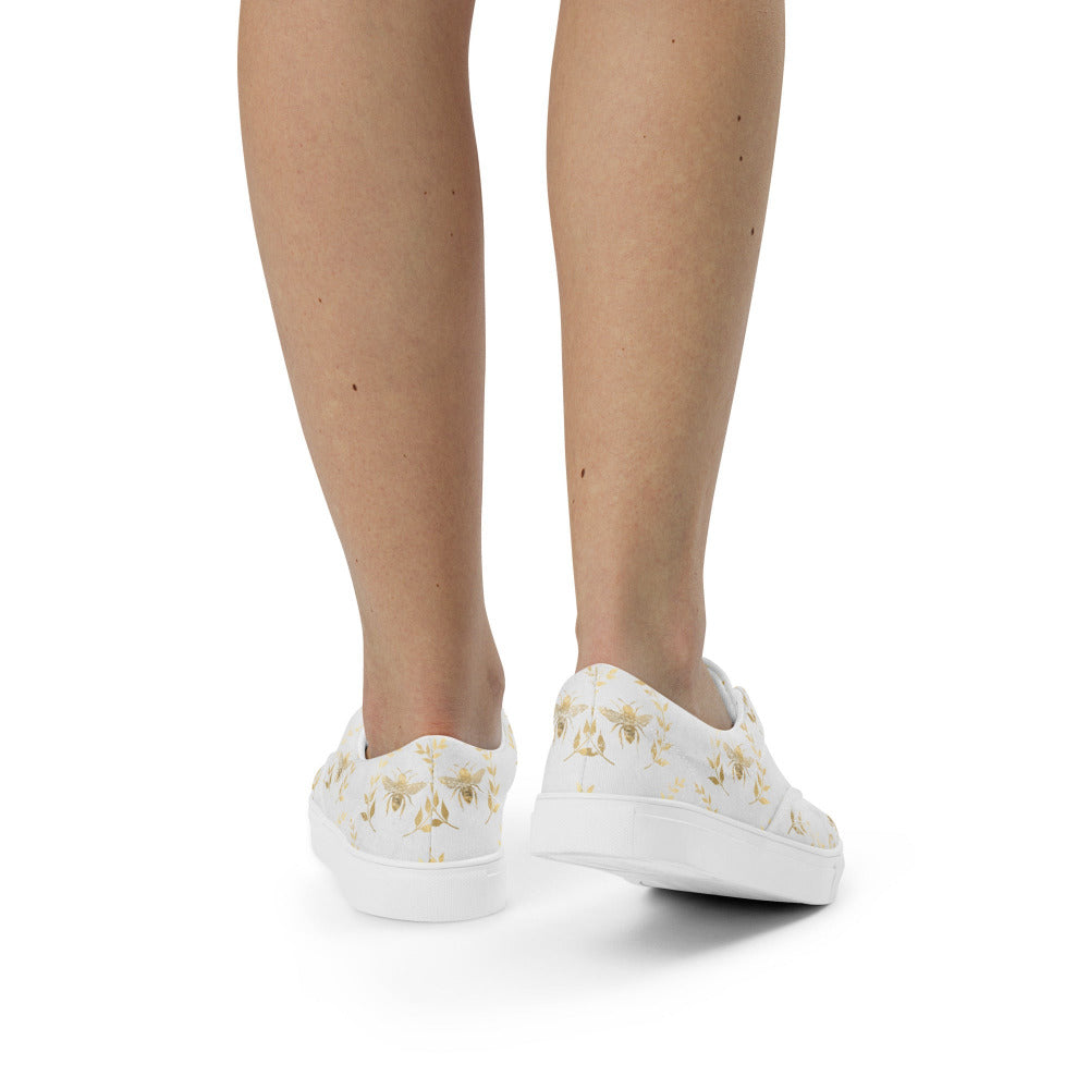 Glory Bee Women’s Canvas Sneakers - Misty Grey Color - https://ascensionemporium.net
