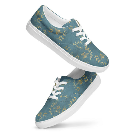 Glory Bee Women’s Canvas Sneakers - Aqua Blue Color - https://ascensionemporium.net