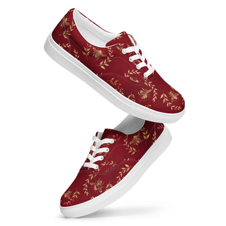 Glory Bee Women’s Canvas Sneakers - Wine Red Color - https://ascensionemporium.net