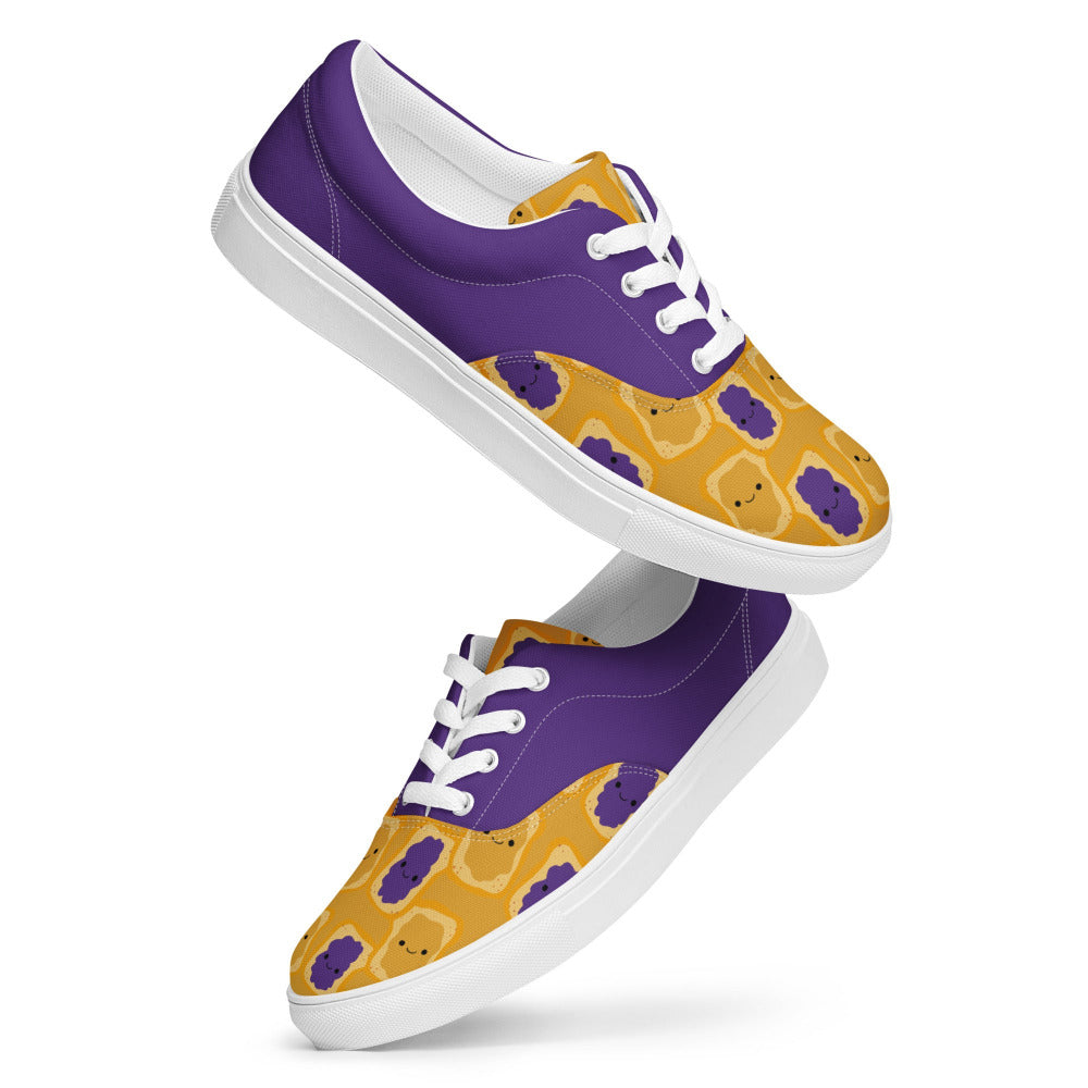 Peanut Butter and Jelly Womens Canvas Sneakers - https://ascensionemporium.net