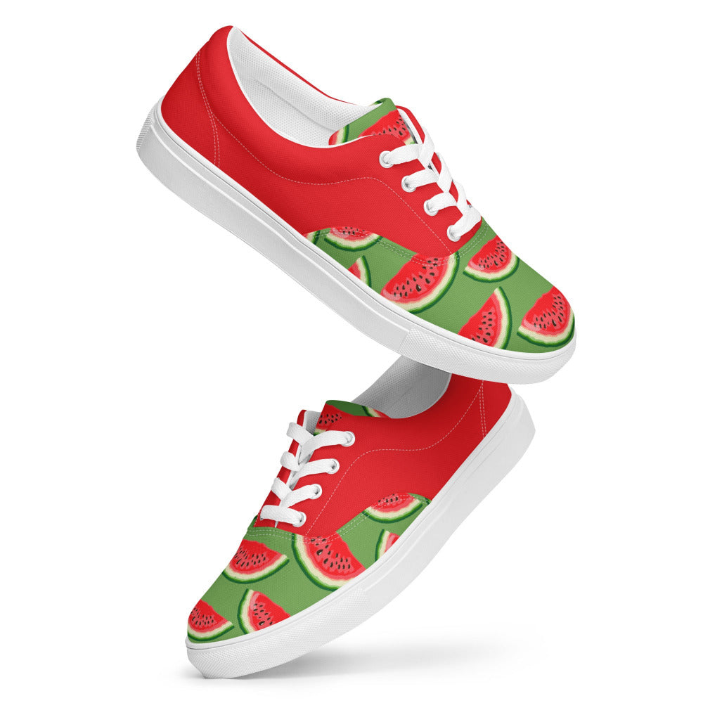 Watermelon Womens Canvas Sneakers - https://ascensionemporium.net