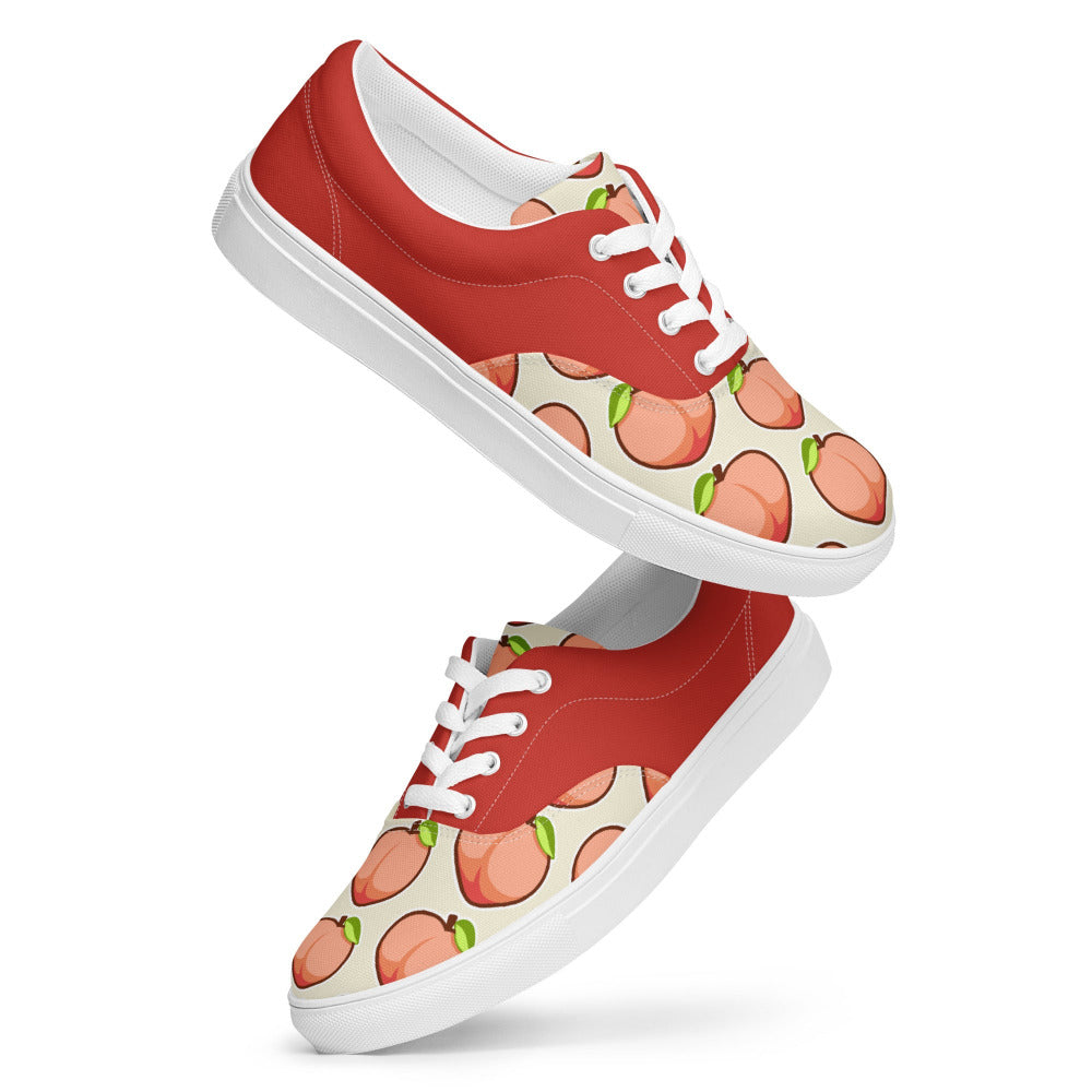 Spicy Peach Womens Canvas Sneakers - https://ascensionemporium.net