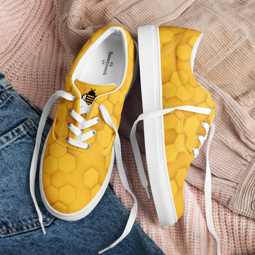 Honeycomb Women’s Canvas Sneakers - https://ascensionemporium.net