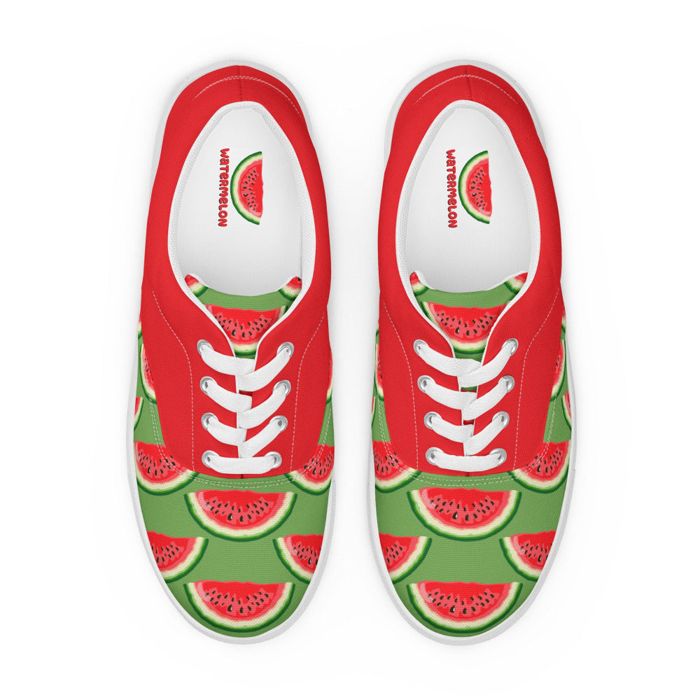 Watermelon Womens Canvas Sneakers - https://ascensionemporium.net