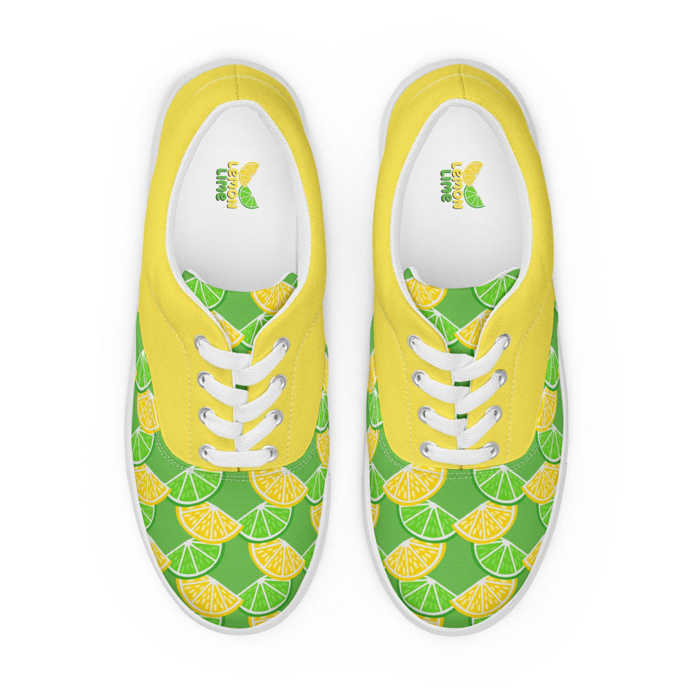 Lemon Lime Womens Canvas Sneakers - https://ascensionemporium.net