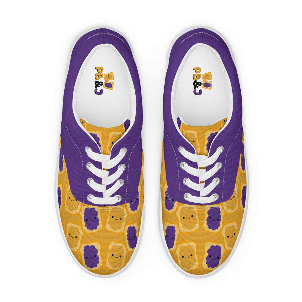 Peanut Butter and Jelly Womens Canvas Sneakers - https://ascensionemporium.net