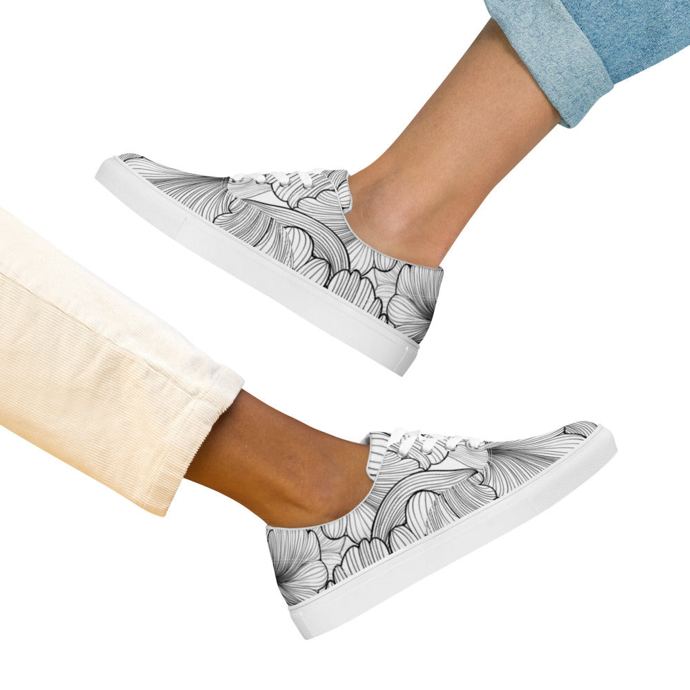 Flowing Petals Women's Sneakers - https://ascensionemporium.net