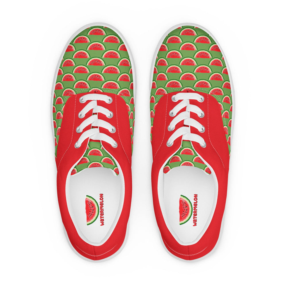 Watermelon Womens Canvas Sneakers - https://ascensionemporium.net