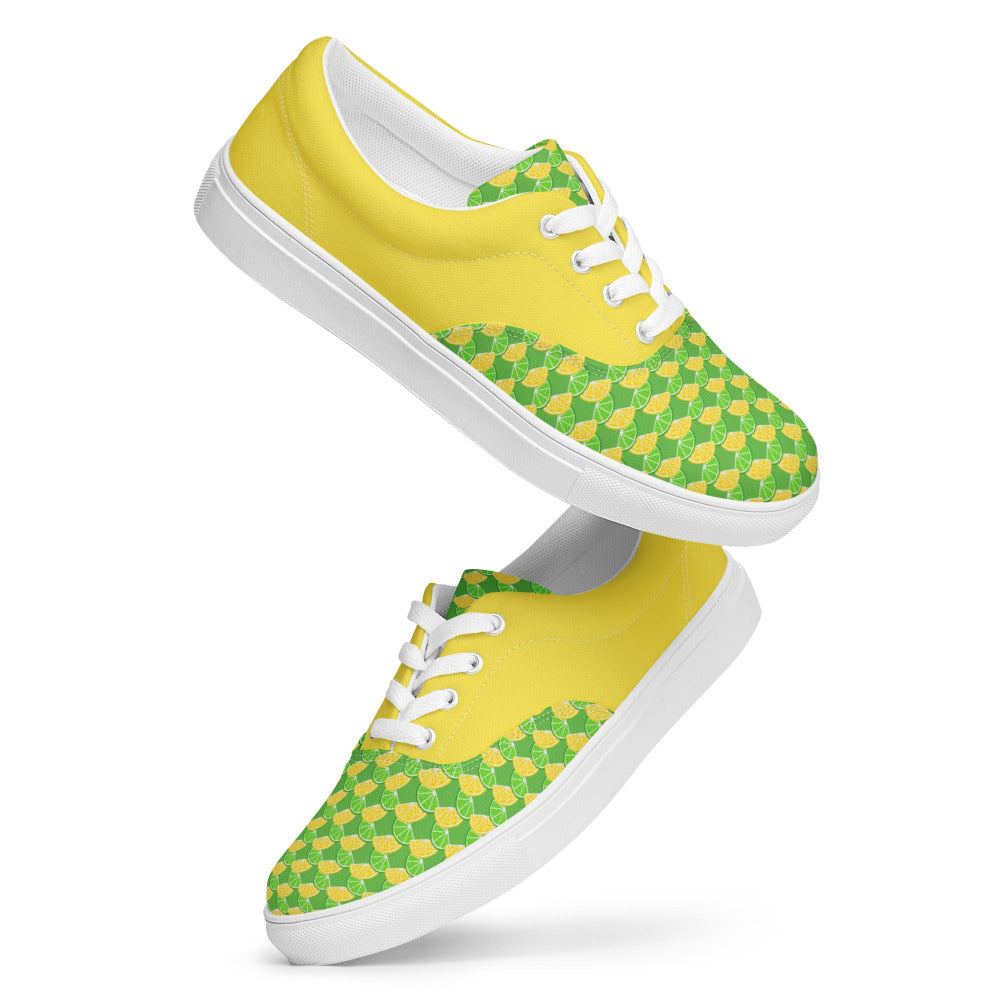 Lemon Lime Womens Canvas Sneakers - https://ascensionemporium.net