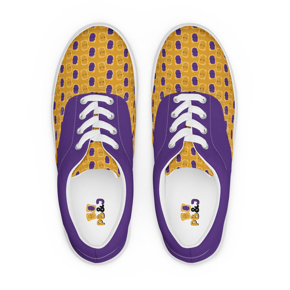 Peanut Butter and Jelly Womens Canvas Sneakers - https://ascensionemporium.net