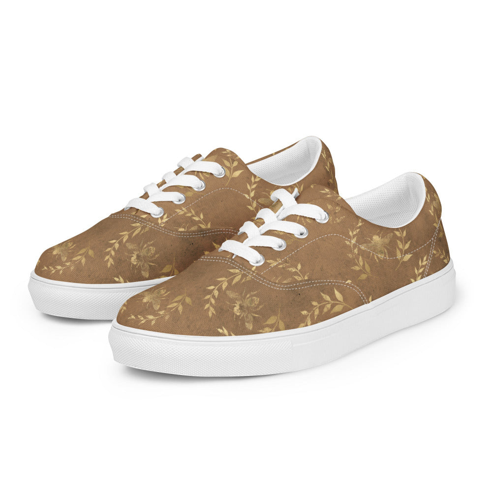 Glory Bee Women’s Canvas Sneakers - Golden Brown Color - https://ascensionemporium.net