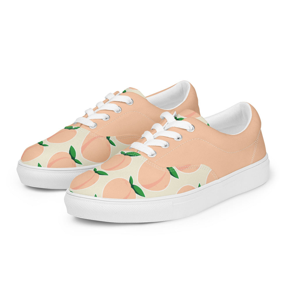 Peaches And Cream Womens Canvas Sneakers - https://ascensionemporium.net