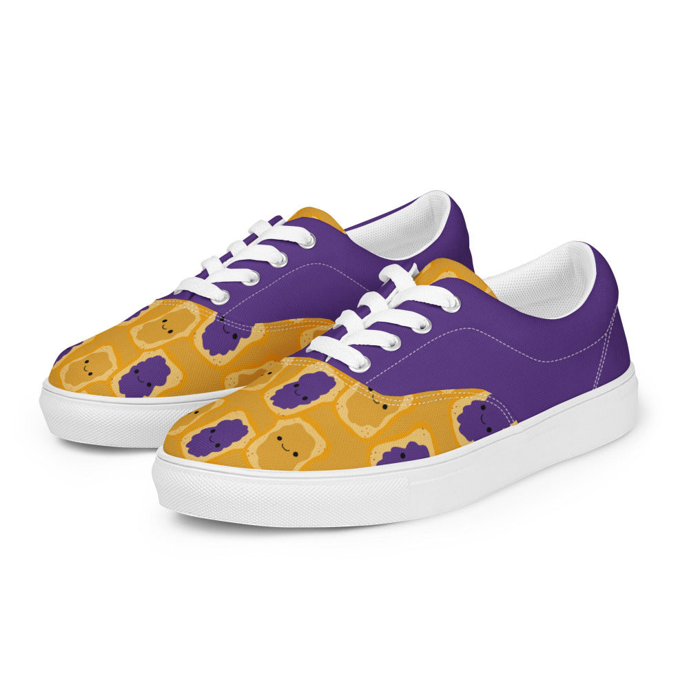 Peanut Butter and Jelly Womens Canvas Sneakers - https://ascensionemporium.net