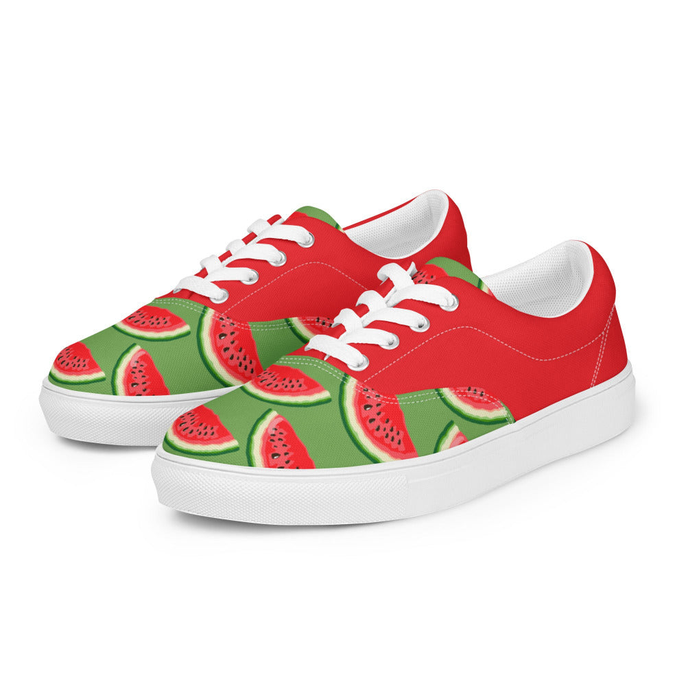 Watermelon Womens Canvas Sneakers - https://ascensionemporium.net