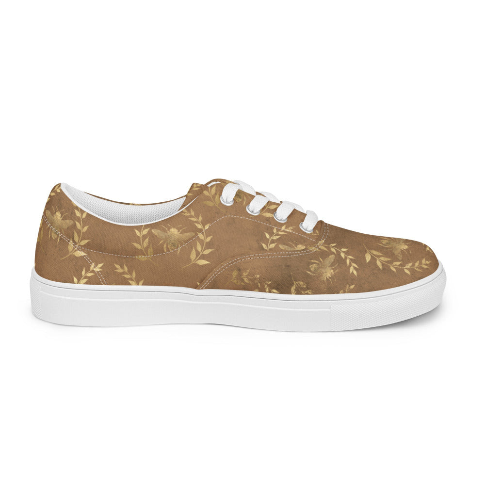 Glory Bee Women’s Canvas Sneakers - Golden Brown Color - https://ascensionemporium.net