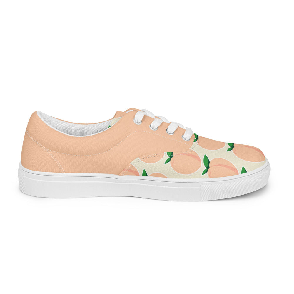 Peaches And Cream Womens Canvas Sneakers - https://ascensionemporium.net