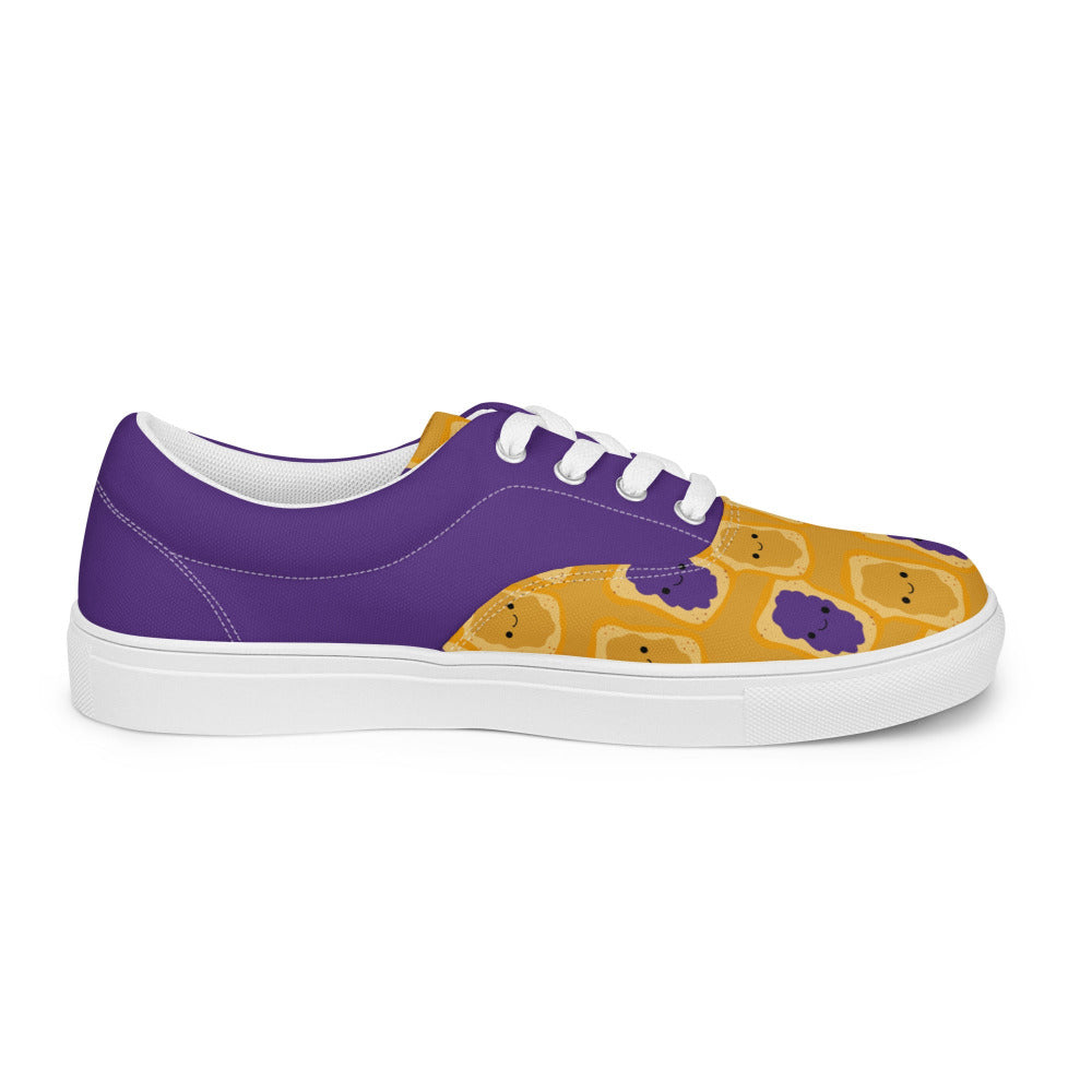 Peanut Butter and Jelly Womens Canvas Sneakers - https://ascensionemporium.net