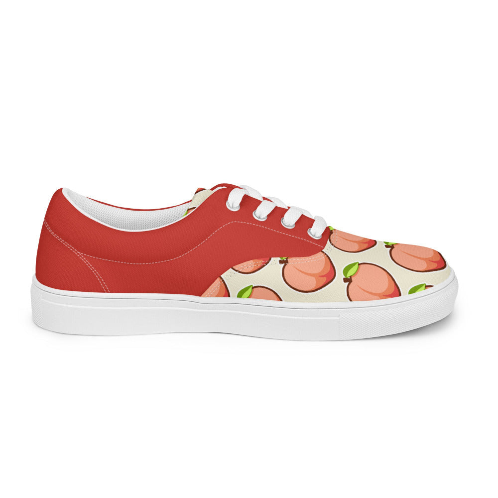 Spicy Peach Womens Canvas Sneakers - https://ascensionemporium.net