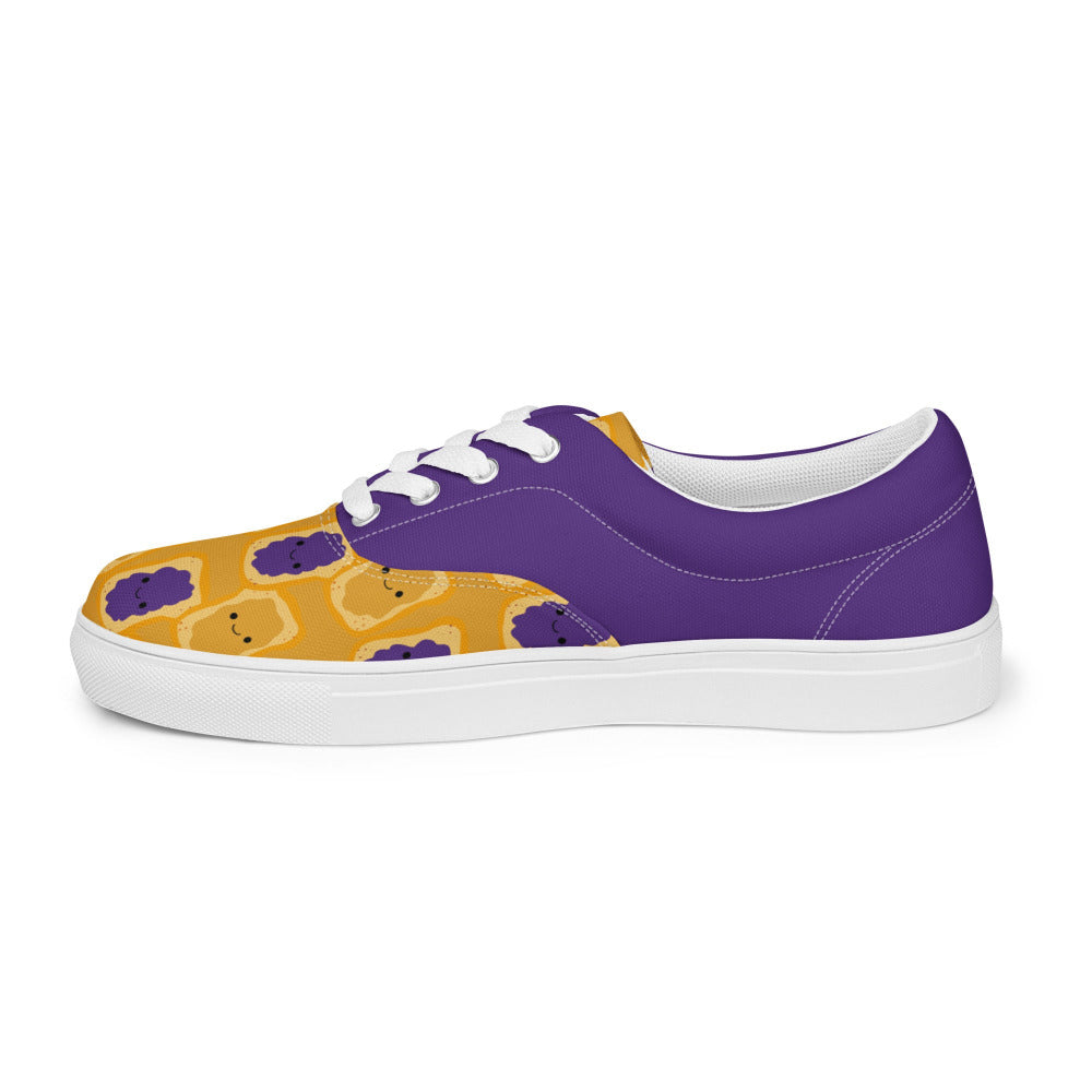 Peanut Butter and Jelly Womens Canvas Sneakers - https://ascensionemporium.net