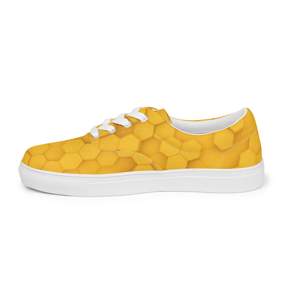 Honeycomb Women’s Canvas Sneakers - https://ascensionemporium.net