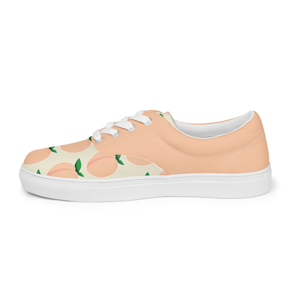 Peaches And Cream Womens Canvas Sneakers - https://ascensionemporium.net