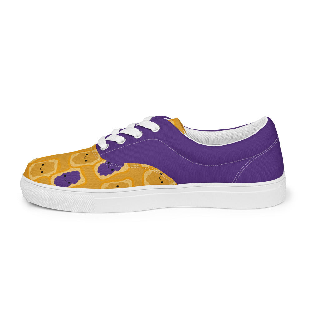 Peanut Butter and Jelly Womens Canvas Sneakers - https://ascensionemporium.net