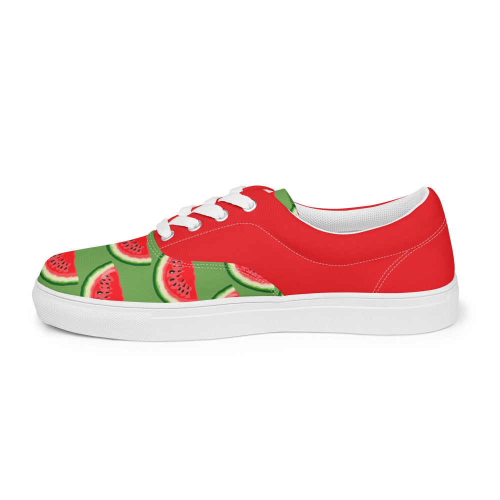 Watermelon Womens Canvas Sneakers - https://ascensionemporium.net