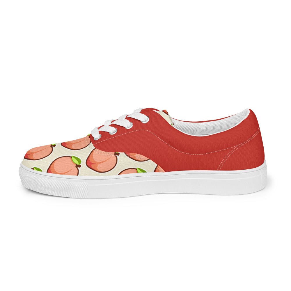 Spicy Peach Womens Canvas Sneakers - https://ascensionemporium.net