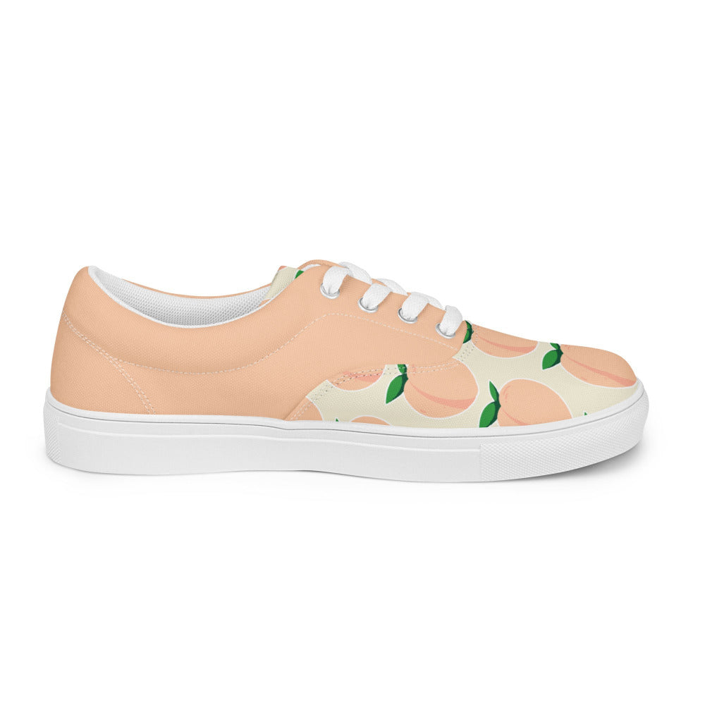 Peaches And Cream Womens Canvas Sneakers - https://ascensionemporium.net