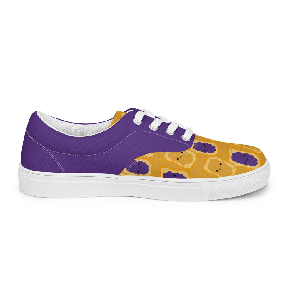 Peanut Butter and Jelly Womens Canvas Sneakers - https://ascensionemporium.net