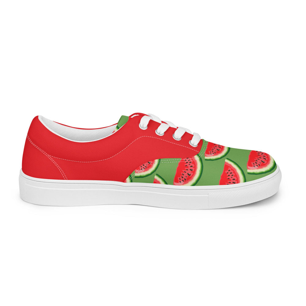 Watermelon Womens Canvas Sneakers - https://ascensionemporium.net