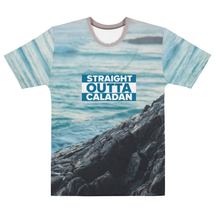 Dune — Straight Outta Caladan Men's All-Over Print Crew Neck T-Shirt — Front by https://ascensionemporium.net