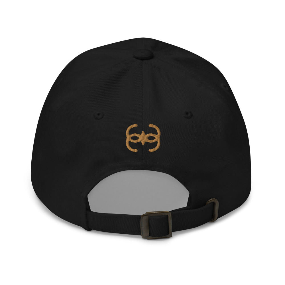 Dune Bene Gesserit Adjustable Cap with Gold Stitch Embroidery - Black Color - https://ascensionemporium.net