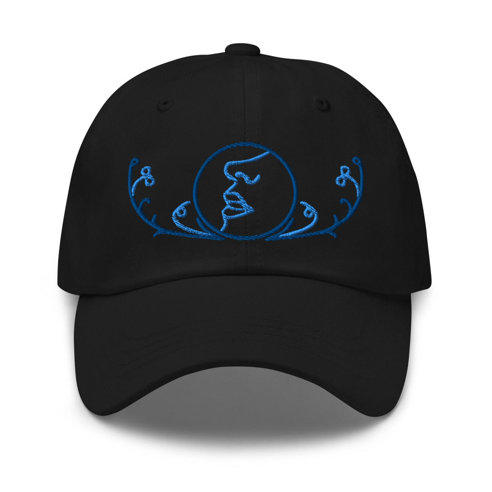 Dune Bene Gesserit Adjustable Cap with Blue Stitch Embroidery -  Black Color - https://ascensionemporium.net