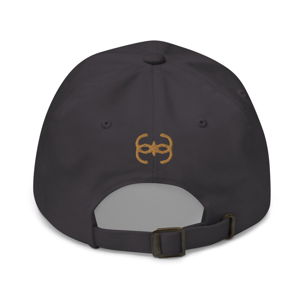 Dune Bene Gesserit Adjustable Cap with Gold Stitch Embroidery - Dark Grey Color  - https://ascensionemporium.net