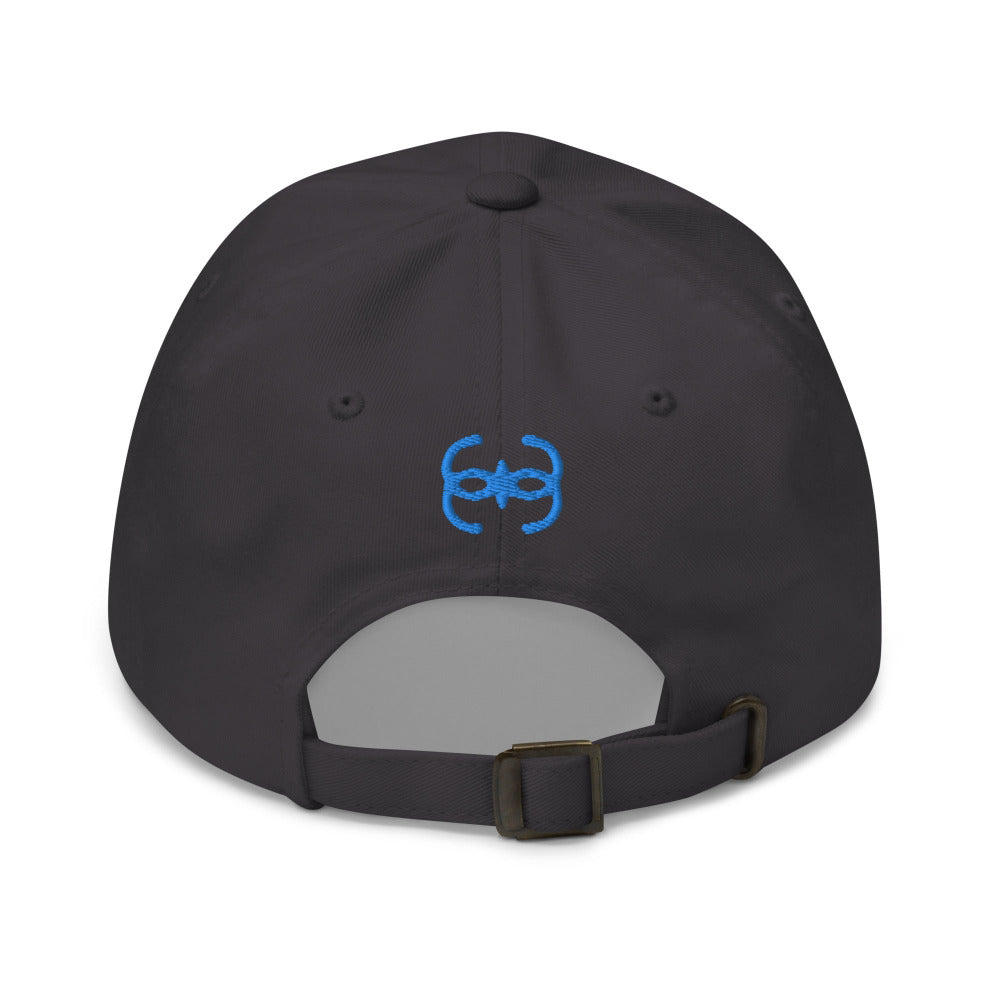 Dune Bene Gesserit Adjustable Cap with Blue Stitch Embroidery - Dark Grey Color - https://ascensionemporium.net