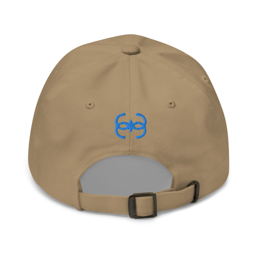 Dune Bene Gesserit Adjustable Cap with Blue Stitch Embroidery - Khaki Color - https://ascensionemporium.net