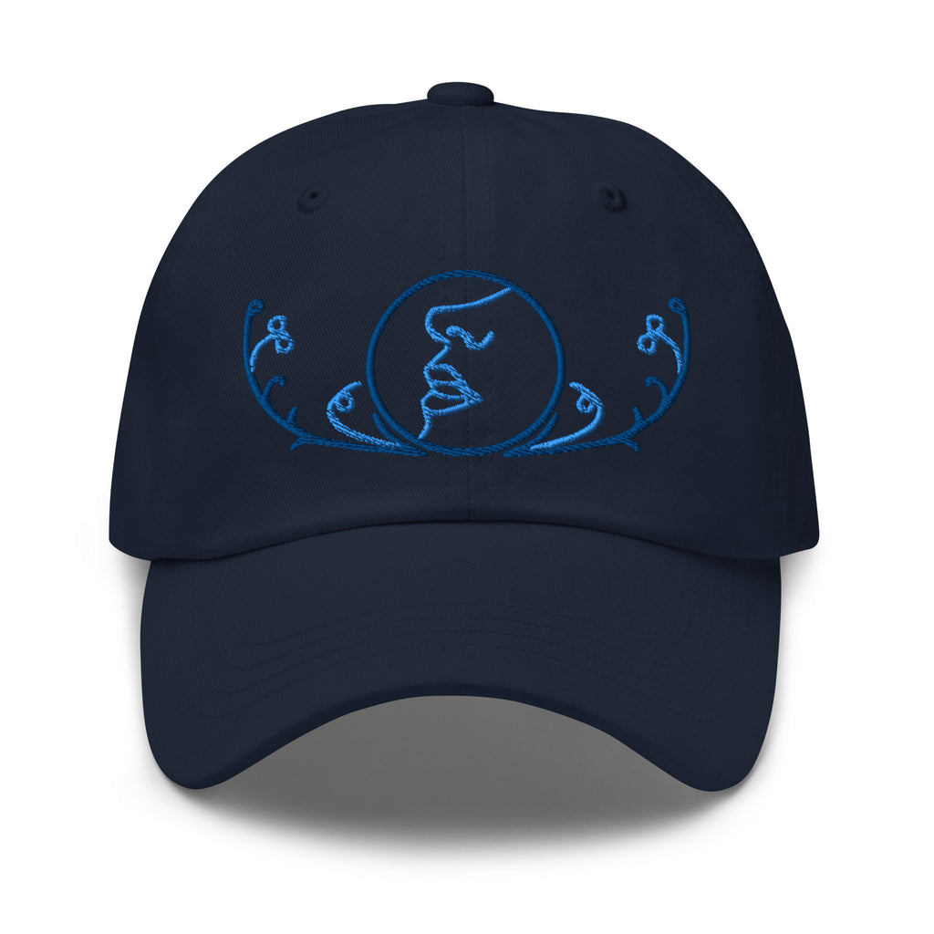 Dune Bene Gesserit Adjustable Cap with Blue Stitch Embroidery - Navy Color - https://ascensionemporium.net