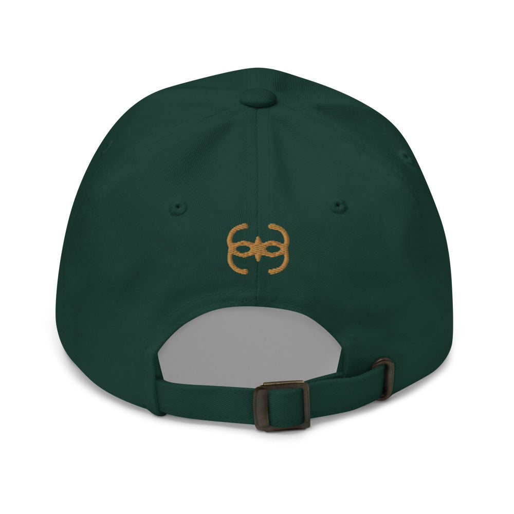 Dune Bene Gesserit Adjustable Cap with Gold Stitch Embroidery - Spruce Color  - https://ascensionemporium.net - https://ascensionemporium.net