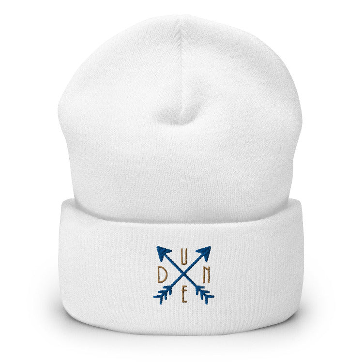 Dune Waypoint Cuffed Beanie - White Color