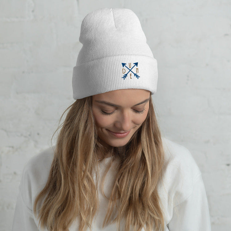 Dune Waypoint Cuffed Beanie - White Color