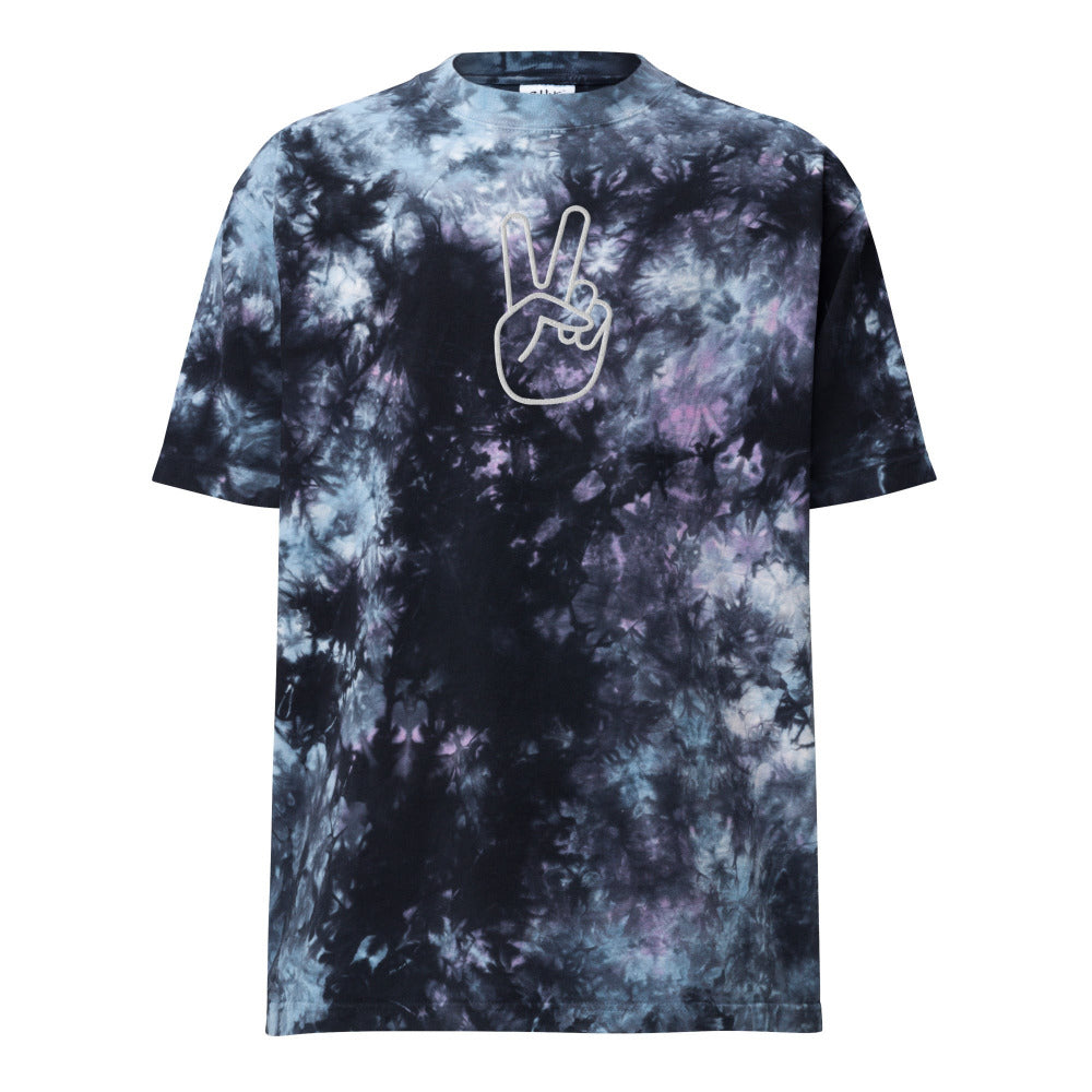 Peace Sign Embroidered Tie Dye TShirt - https://ascensionemporium.net