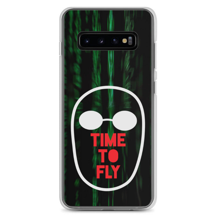 The Matrix - Time To Fly Samsung Galaxy S10+ Case by https://ascensionemporium.net