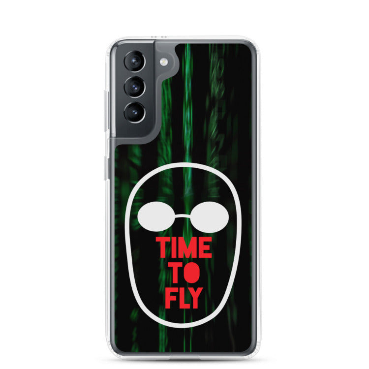 The Matrix - Time To Fly Samsung Galaxy S21 Case by https://ascensionemporium.net
