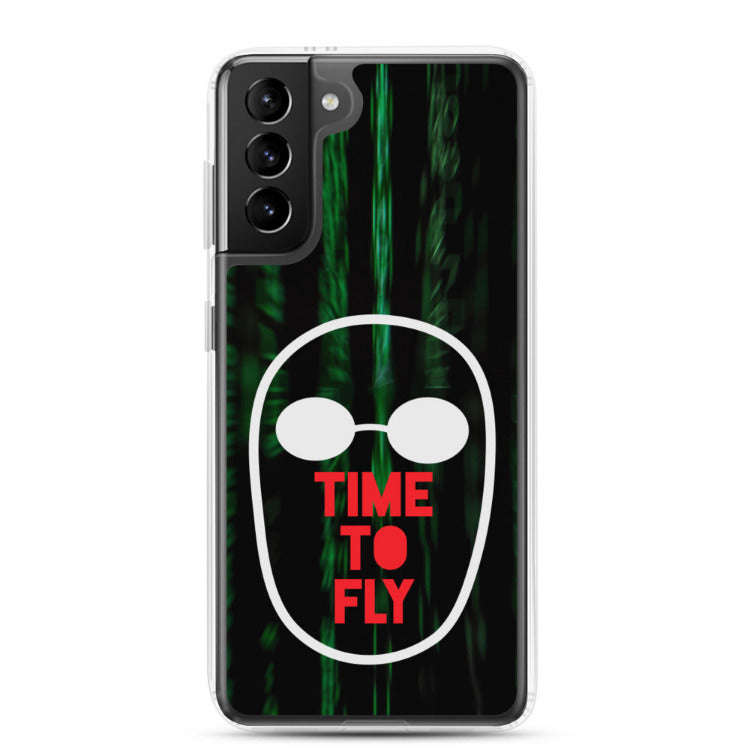 The Matrix - Time To Fly Samsung Galaxy S21 Plus Case by https://ascensionemporium.net