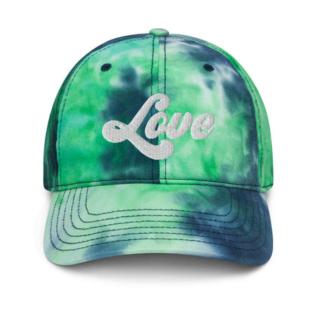 Love Embroidered Adjustable Tie-Dye Cap - https://ascensionemporium.net