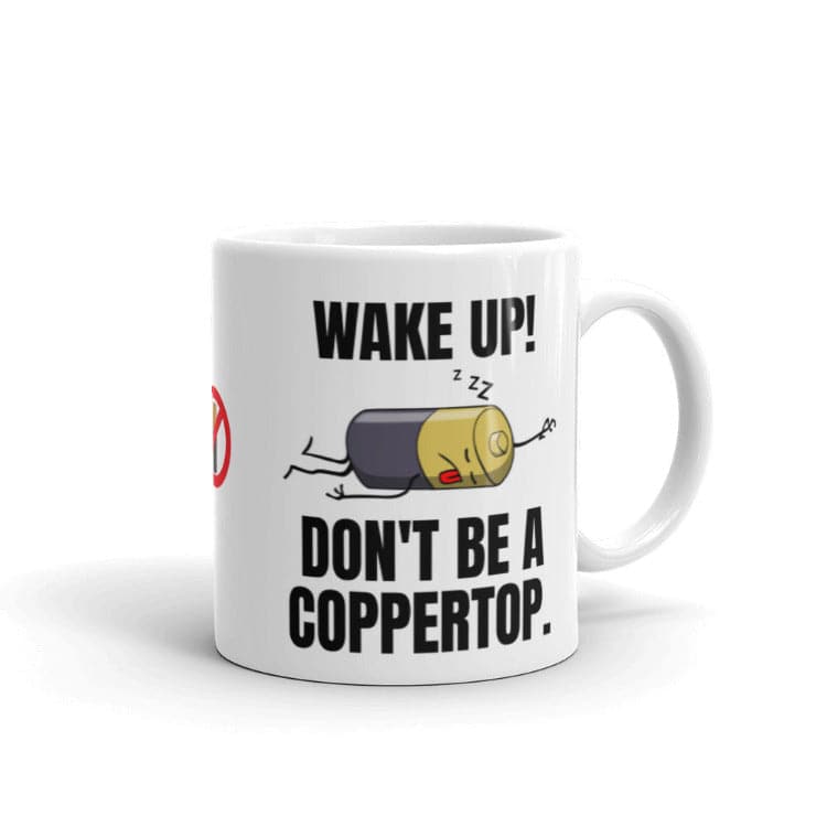 The Matrix - Wake Up! Don't Be A Coppertop Mug by https://ascensionemporium.net